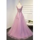 Elegant A-Line Tulle Long Prom Dresses Evening Gowns 601013 Elegant A-Line Tulle Long Prom Dresses Evening Gowns 601013