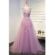 Elegant A-Line Tulle Long Prom Dresses Evening Gowns 601013 Elegant A-Line Tulle Long Prom Dresses Evening Gowns 601013