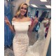 Mermaid Two Pieces Off-the-Shoulder Long Prom Dresses Formal Evening Dresses 601029