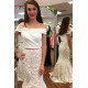 Mermaid Two Pieces Off-the-Shoulder Long Prom Dresses Formal Evening Dresses 601029