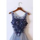Long Tulle Lace Prom Dresses Formal Evening Dresses 601051