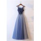 Long Tulle Lace Prom Dresses Formal Evening Dresses 601051