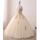 Ball Gown Sweetheart Gold Lace Appliques Long Prom Dresses Formal Evening Dresses 601059 Ball Gown Sweetheart Gold Lace Appliques Long Prom Dresses Formal Evening Dresses 601059