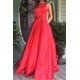 A-Line Long Red Beaded Prom Dresses Formal Evening Dresses 601060 A-Line Long Red Beaded Prom Dresses Formal Evening Dresses 601060