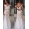 Mermaid Off-the-Shoulder Beaded Long Prom Dresses Formal Evening Dresses 601062