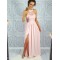Long Pink Lace Chiffon Prom Dresses Formal Evening Dresses 601064