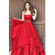 Long Red Beaded Prom Dresses Formal Evening Dresses 601066