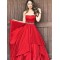 Long Red Beaded Prom Dresses Formal Evening Dresses 601066