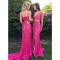 Lace Two Pieces Long Prom Dresses Formal Evening Dresses 601077