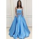 Long Blue Two Pieces Beaded Prom Dresses Formal Evening Dresses 601080 Long Blue Two Pieces Beaded Prom Dresses Formal Evening Dresses 601080