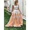 Two Pieces Lace Long Prom Dresses Formal Evening Dresses 601084