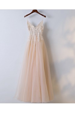 Long A-Line Prom Dresses Formal Evening Dresses 601095