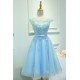 A-Line Short Pink Lace Appliques Prom Dresses Formal Evening Dresses 601099 A-Line Short Pink Lace Appliques Prom Dresses Formal Evening Dresses 601099