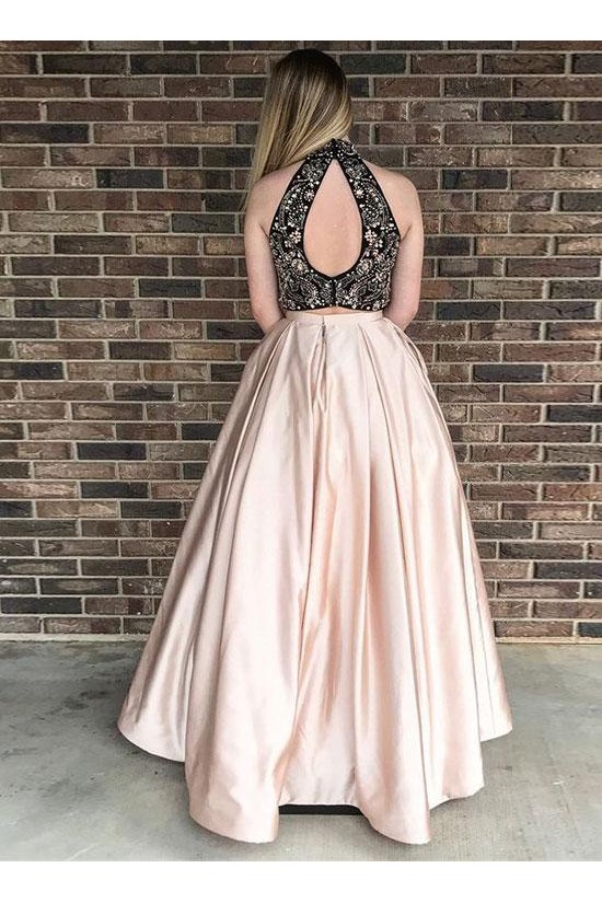 Beaded Two Pieces Long Prom Dresses Formal Evening Dresses 601104 Beaded Two Pieces Long Prom Dresses Formal Evening Dresses 601104