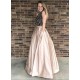 Beaded Two Pieces Long Prom Dresses Formal Evening Dresses 601104 Beaded Two Pieces Long Prom Dresses Formal Evening Dresses 601104