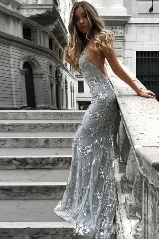 Mermaid V-Neck Lace Long Prom Dresses Formal Evening Dresses 601107 Mermaid V-Neck Lace Long Prom Dresses Formal Evening Dresses 601107