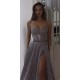 Sexy Spaghetti Straps Lace Long Prom Dresses Formal Evening Dresses 601114