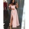 Simple Stunning Long Pink Prom Dresses Formal Evening Dresses 601119