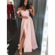 Simple Stunning Long Pink Prom Dresses Formal Evening Dresses 601119