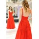A-Line Lace Appliques V-Neck Long Prom Dresses Formal Evening Dresses 601132 A-Line Lace Appliques V-Neck Long Prom Dresses Formal Evening Dresses 601132