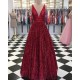 Sparkle V-Neck Long Prom Dresses Formal Evening Dresses 601133 Sparkle V-Neck Long Prom Dresses Formal Evening Dresses 601133