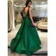 A-Line Beaded Long Prom Dresses Formal Evening Dresses 601139