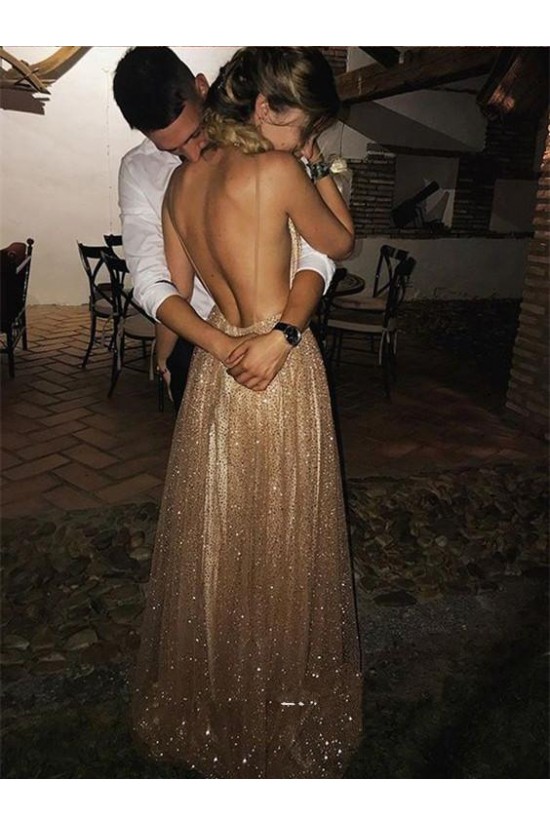 Sexy Sparkly V-Neck Long Prom Dresses Formal Evening Dresses 601147 Sexy Sparkly V-Neck Long Prom Dresses Formal Evening Dresses 601147