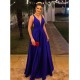 A-Line V-Neck Long Prom Dresses Formal Evening Dresses 601172 A-Line V-Neck Long Prom Dresses Formal Evening Dresses 601172
