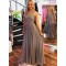 A-Line Beaded Chiffon Long Prom Dresses Formal Evening Dresses 601174