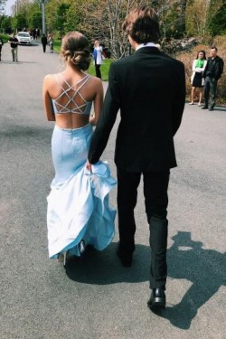 Elegant Mermaid Long Prom Dresses Formal Evening Dresses 601177