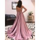 A-Line V-Neck Long Prom Dresses Formal Evening Dresses 601188 A-Line V-Neck Long Prom Dresses Formal Evening Dresses 601188