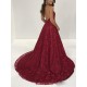 Halter Lace V-Neck Long Prom Dresses Formal Evening Dresses 601193 Halter Lace V-Neck Long Prom Dresses Formal Evening Dresses 601193