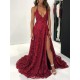 Halter Lace V-Neck Long Prom Dresses Formal Evening Dresses 601193 Halter Lace V-Neck Long Prom Dresses Formal Evening Dresses 601193