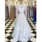 Two Pieces Long Sleeves Lace Long Prom Dresses Formal Evening Dresses 601205