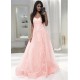 A-Line Lace Long Prom Dresses Formal Evening Dresses 601236