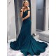 Mermaid Off-the-Shoulder Long Prom Dresses Formal Evening Dresses 601248