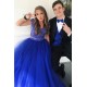 Beaded Tulle Two Pieces Long Prom Dresses Formal Evening Dresses 601291 Beaded Tulle Two Pieces Long Prom Dresses Formal Evening Dresses 601291