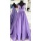A-Line V-Neck Long Prom Dresses Formal Evening Dresses 601293