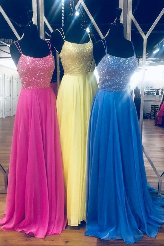 A-Line Chiffon Long Prom Dresses Formal Evening Dresses 601317 A-Line Chiffon Long Prom Dresses Formal Evening Dresses 601317