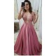 A-Line Beaded Lace Long Prom Dresses Formal Evening Dresses 601320 A-Line Beaded Lace Long Prom Dresses Formal Evening Dresses 601320