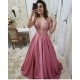 A-Line Beaded Lace Long Prom Dresses Formal Evening Dresses 601320 A-Line Beaded Lace Long Prom Dresses Formal Evening Dresses 601320