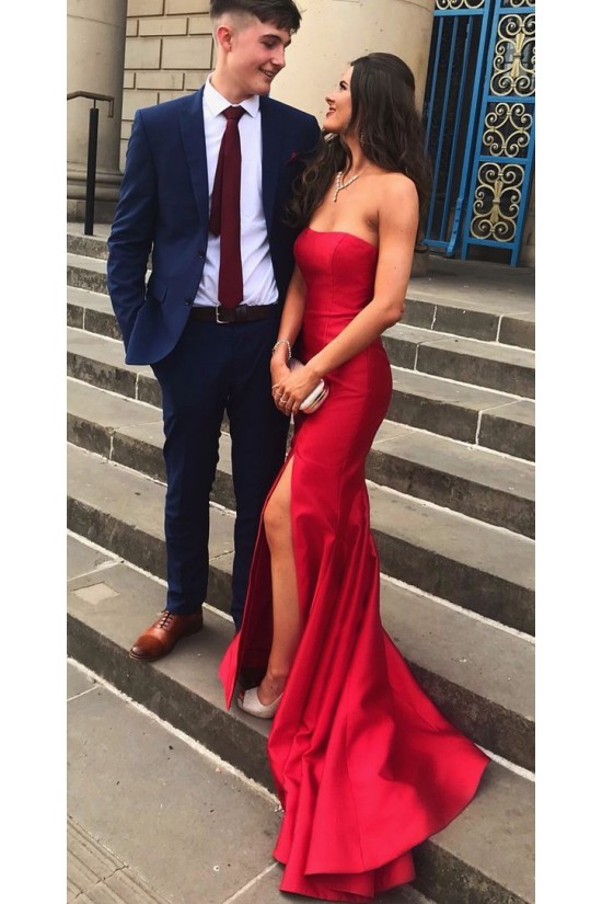 Mermaid Strapless Long Prom Dresses Formal Evening Dresses 601328 Mermaid Strapless Long Prom Dresses Formal Evening Dresses 601328