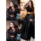 A-Line Lace Long Sleeves Two Pieces Long Prom Dresses Formal Evening Dresses 601343