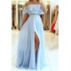 A-Line Off-the-Shoulder Beaded Long Prom Dresses Formal Evening Dresses 601353 A-Line Off-the-Shoulder Beaded Long Prom Dresses Formal Evening Dresses 601353
