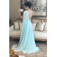 A-Line One-Shoulder Long Prom Dresses Formal Evening Dresses 601355