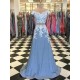 A-Line Two Pieces Lace Long Prom Dresses Formal Evening Dresses 601359 A-Line Two Pieces Lace Long Prom Dresses Formal Evening Dresses 601359