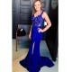 Elegant Mermaid Straps Open Back Long Prom Dress with Appliques Formal Evening Dresses 601369 Elegant Mermaid Straps Open Back Long Prom Dress with Appliques Formal Evening Dresses 601369