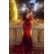 Sexy Mermaid V-Neck Lace Long Prom Dress Formal Evening Dresses 601391