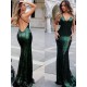Mermaid V-Neck Spaghetti Straps Long Prom Dress Formal Evening Dresses 601394 Mermaid V-Neck Spaghetti Straps Long Prom Dress Formal Evening Dresses 601394