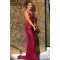 Mermaid V-Neck Spaghetti Straps Sparkling Long Prom Dress Formal Evening Dresses 601410